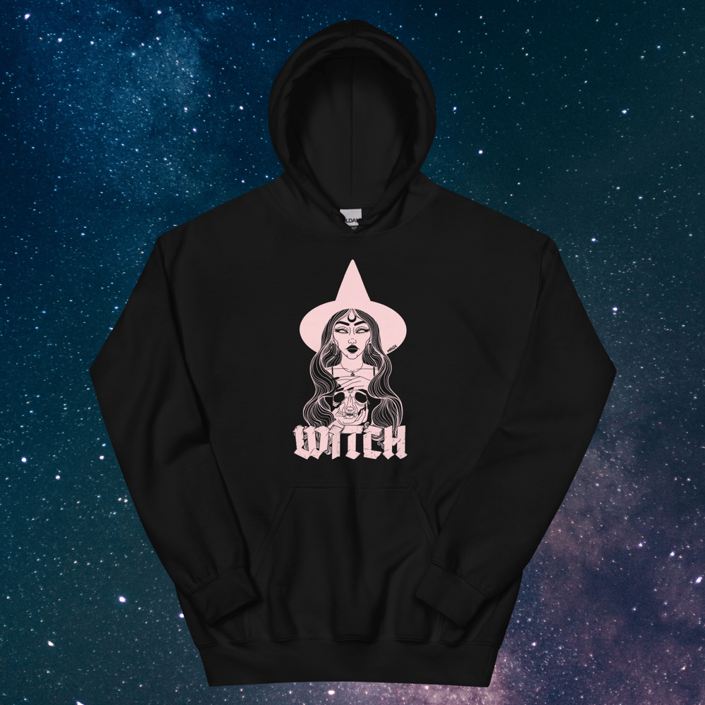 Midnight Ritual Vintage — Witch Unisex Hoodie
